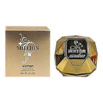 Eau de Toilette Million de larga duración para mujer, vaporizador de 80 ml.