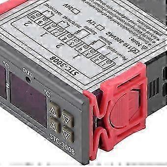 Dual Display Dual Probe Sensor Temperature Thermostat Controller (110-220VAC)