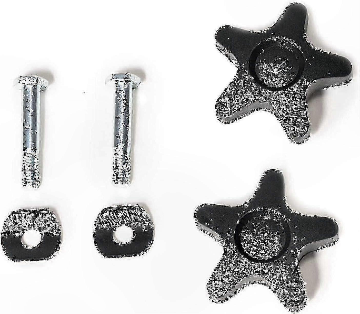 Adjustable Rollator Components: 2 Plastic Knobs and 2 Screws for Arm Support