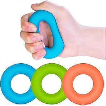 Grip Strengthener,3 Pieces Hand Exerciser,Silicone Grip Strengthener compatible with Muscle Strengthening Workout - Physical Therapy compatible with F