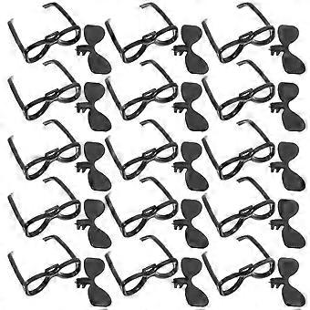 Doll Glasses Black Mini Sunglasses for DIY 400Pcs Tiny House Accessories