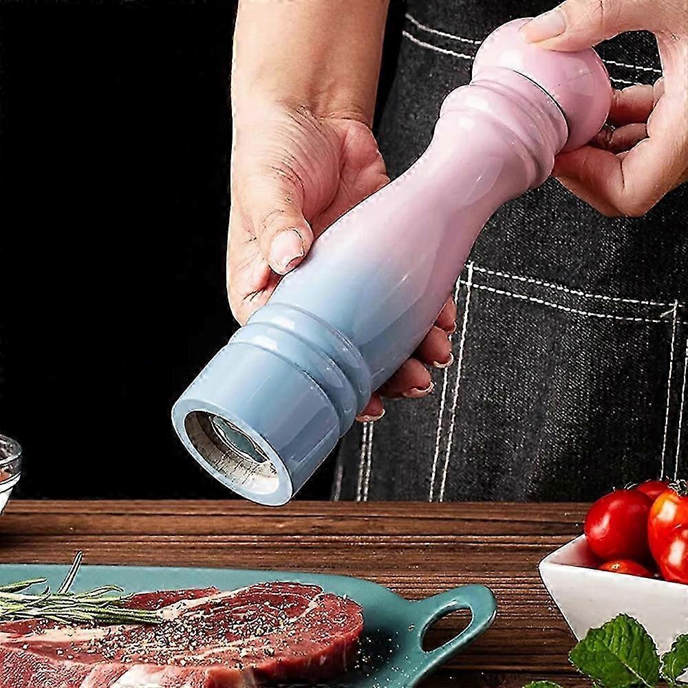 Refillable Wooden Salt Pepper Mill Set