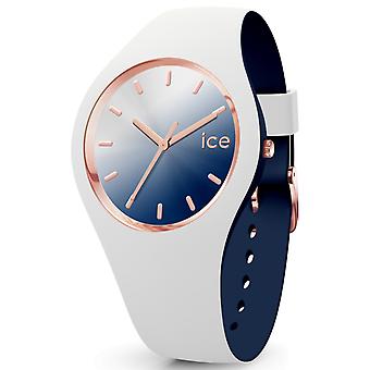 Ice duo chic Quartz Analog Woman Watch with IC017153 Rubber Bracelet