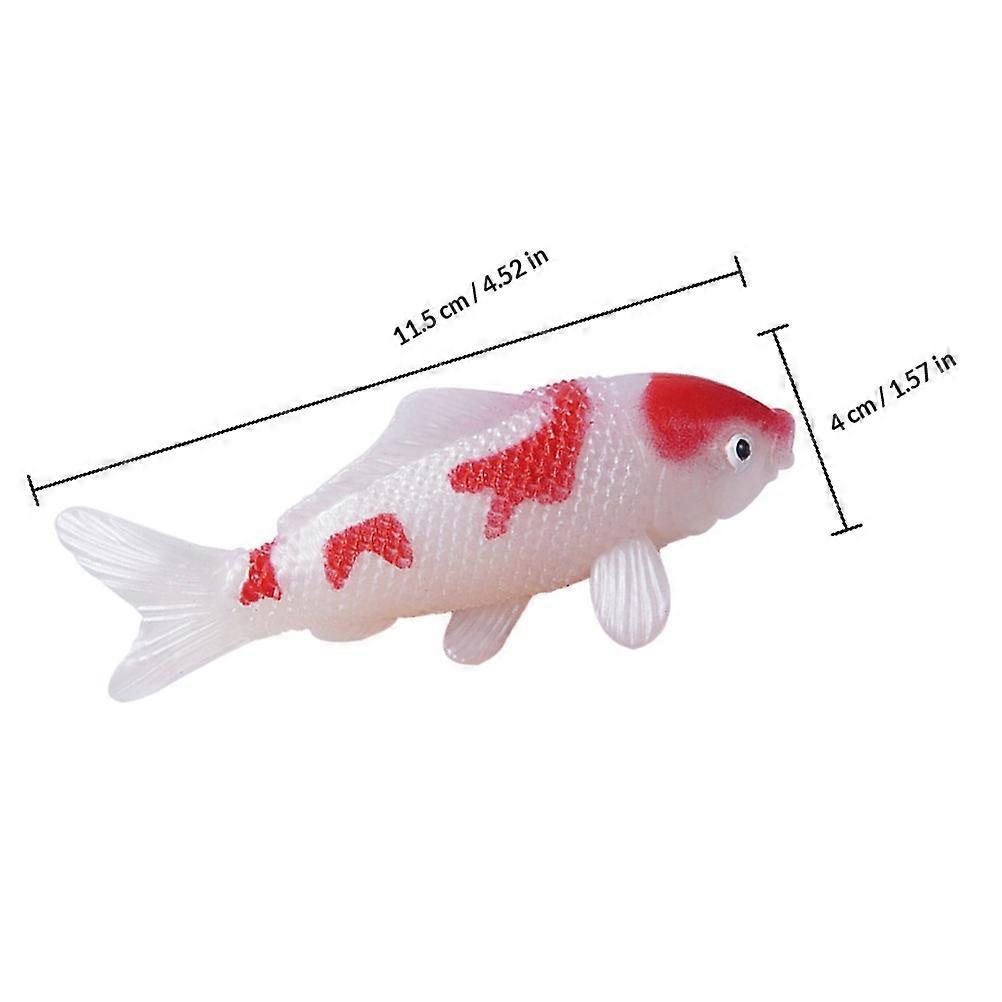 Artificial Koi Fish Decor Tiny Plastic Fish Models for Aquarium 6Pcs