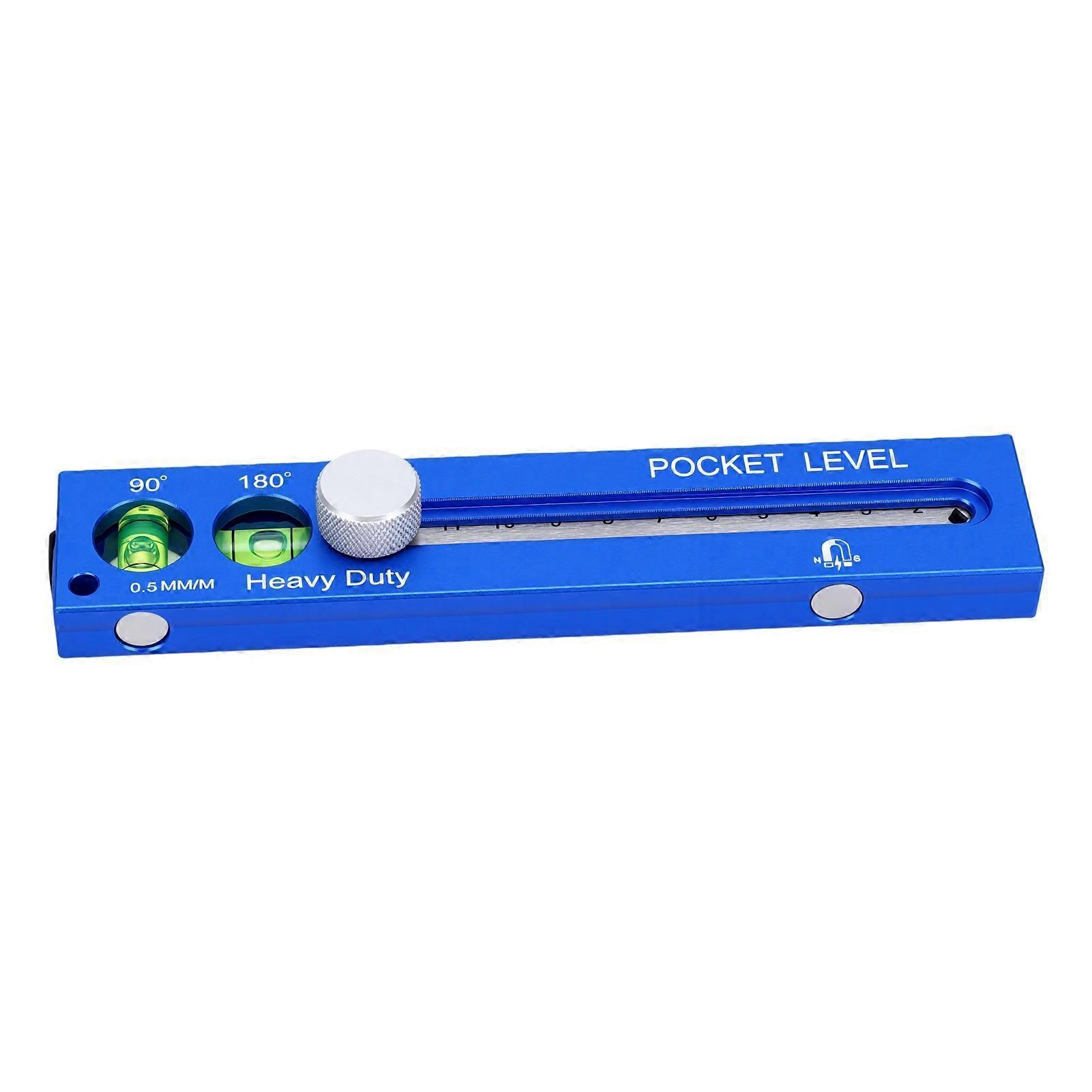 Multi Functional Marking Level Ruler Adjustable Angle Marking Ruler Double Magnetic Bubble Vials for Woodworking