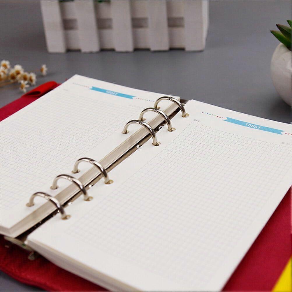 40 Sheets Binder Clips Note Pads Refill Paper Lined Blank Letter Drawing Refills
