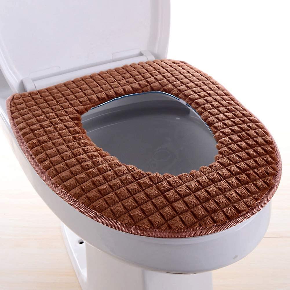 16.9x14.5in Kylpyhuone Pehmeä paksumpi lämpimämpi WC istuin kansityyny Kodinkoristelu WC-istuimen suojatyynyt