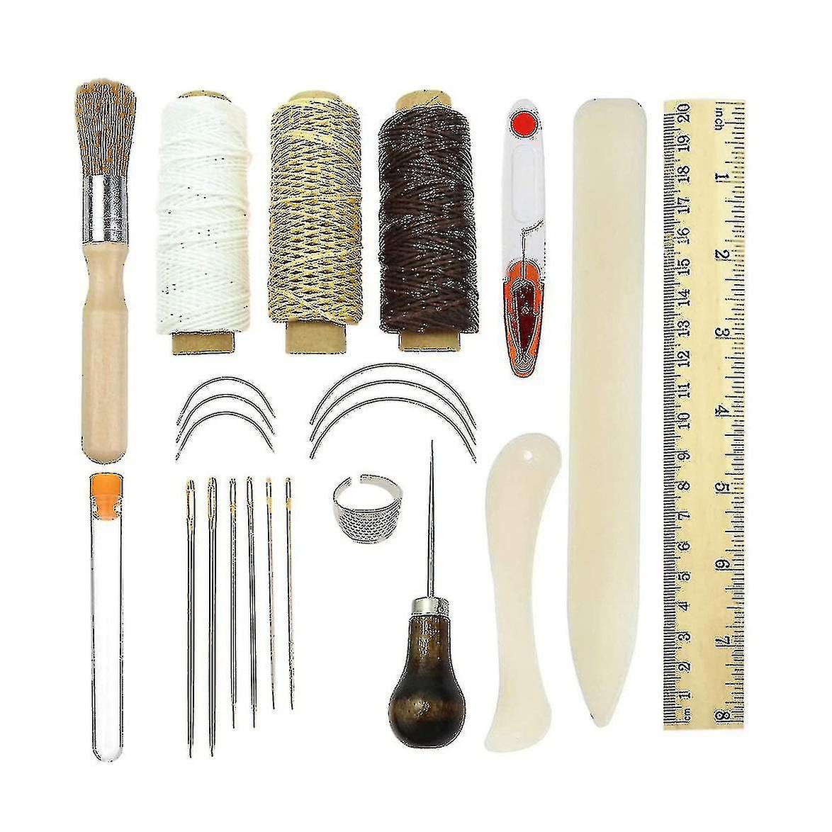 23 Pcs Leather Sewing Repair Bookbinding Tools Kits