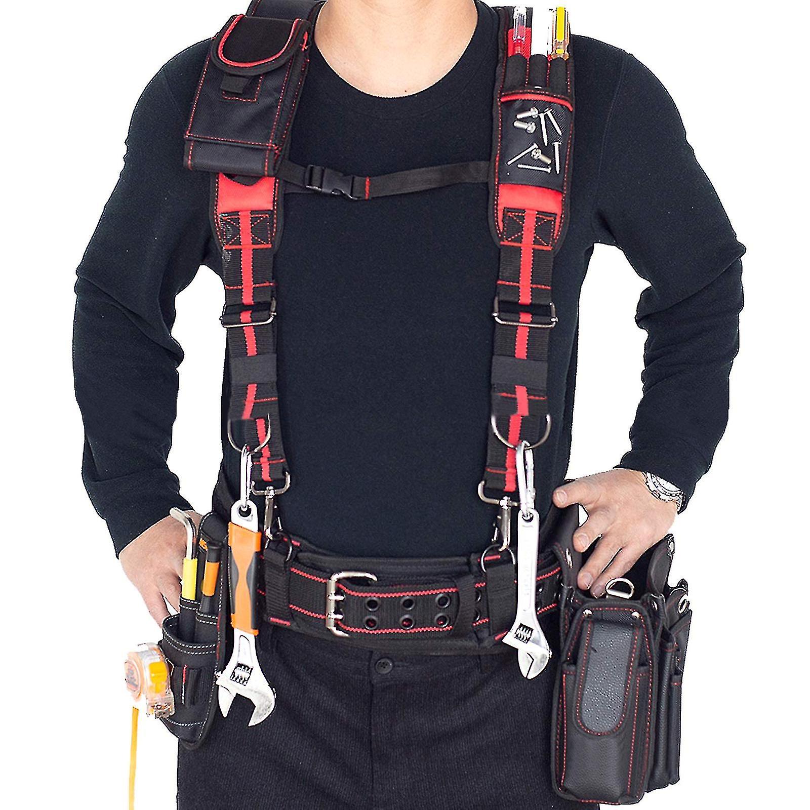 Professional Tool Belt Suspenders Multifunction Magnet For Weight Reduction