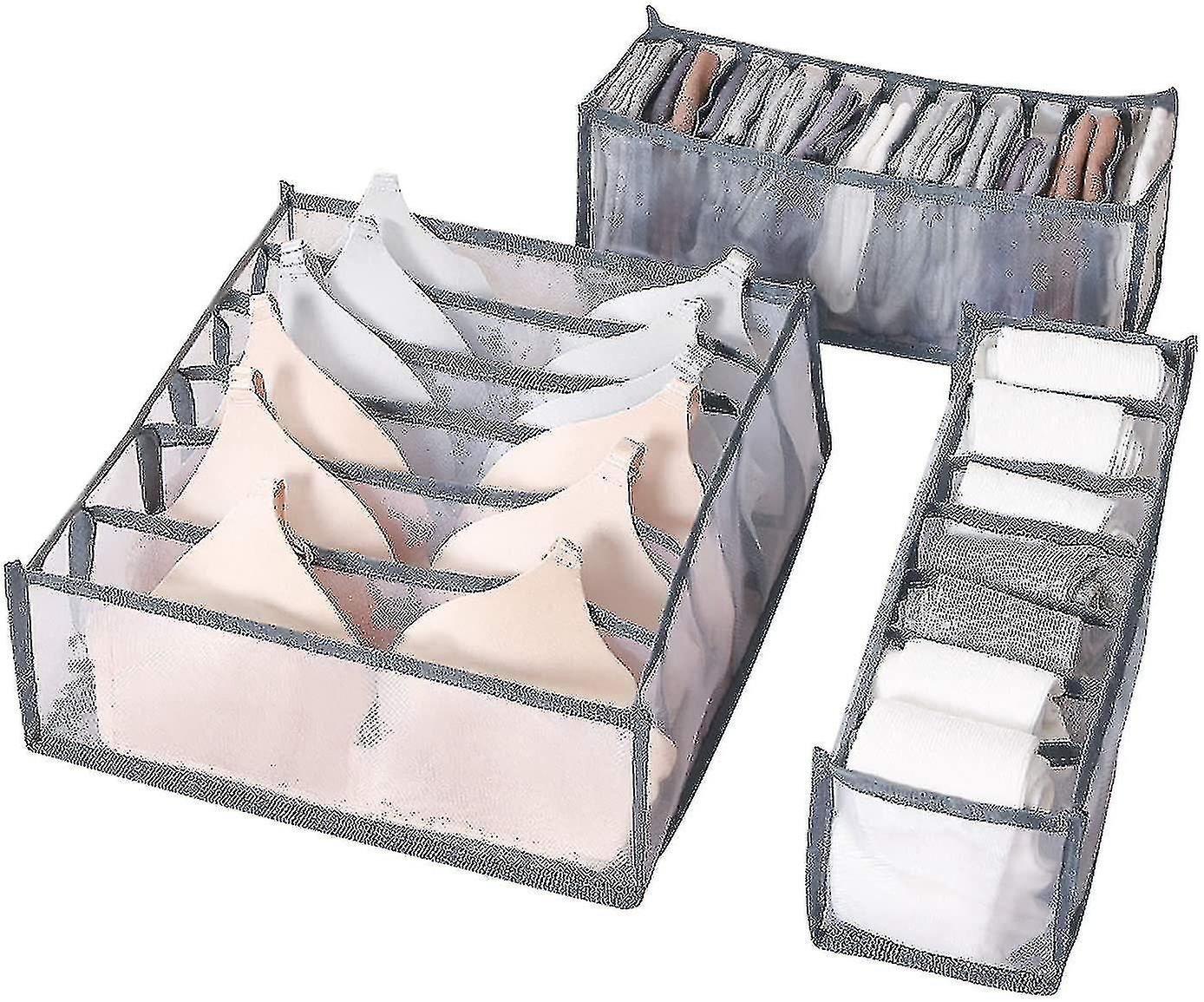 3pcs Different Specifications Underwear Storage Boxes