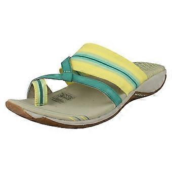 Merrell senhoras elástico cinta sandálias Zinnia Alhambra/Acacia Rock tamanho 3