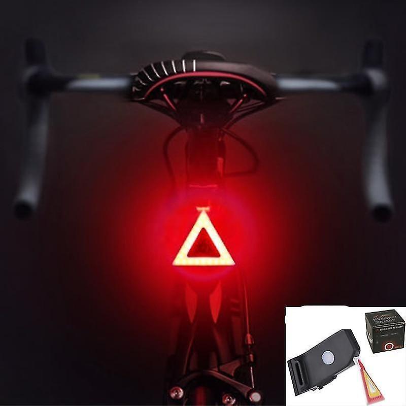 Triangle Multi Lighting Modes Bicycle Light Usb Charge Flash Tail Rear Mountains Bike