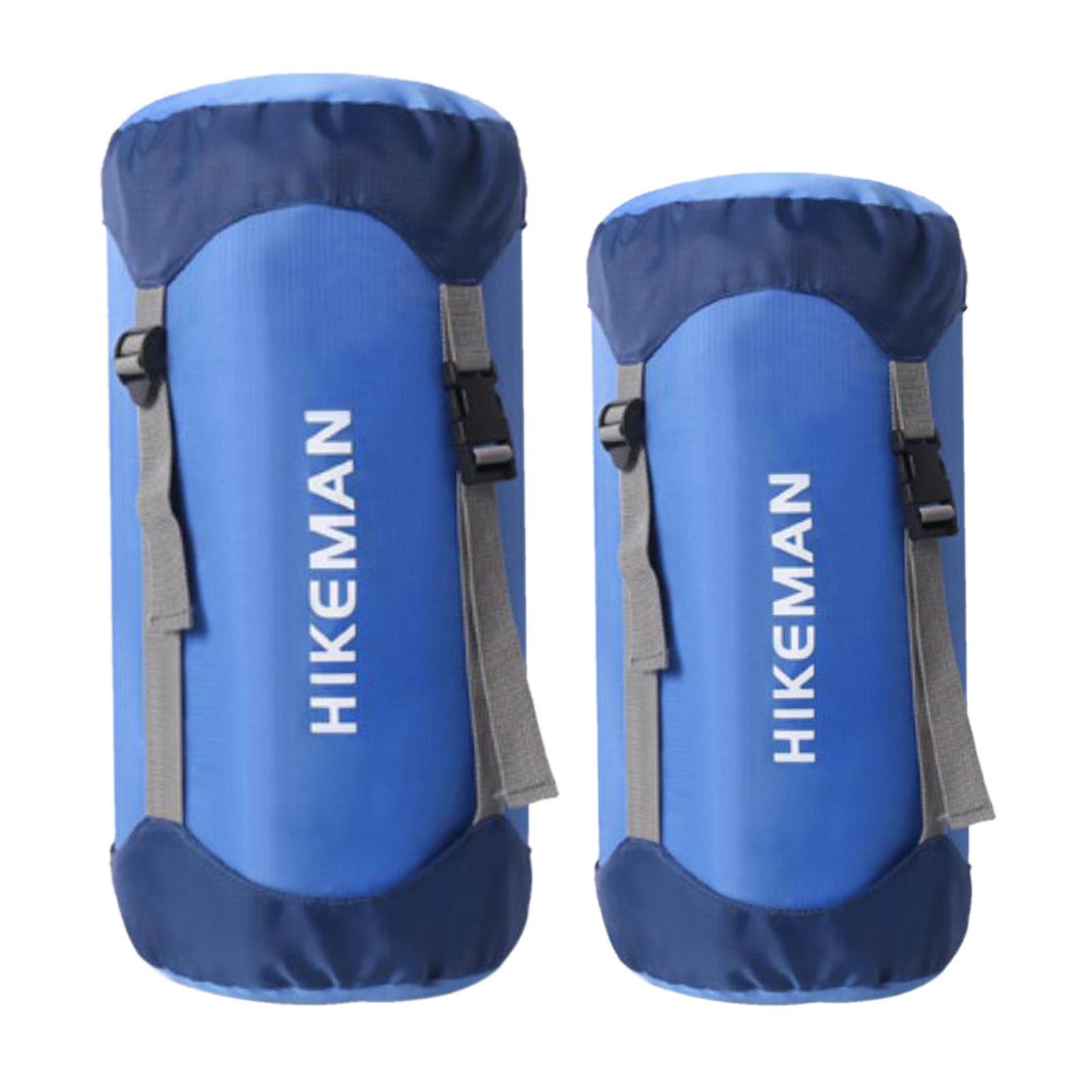 2pcs Outdoor Stuff Sacks Waterproof Sleeping Bag Storage Polyester Pouch