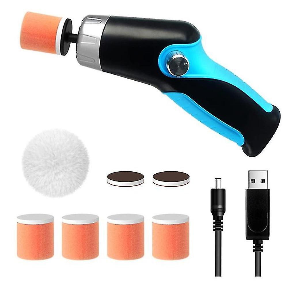 Cordless Car Buffer Polisher,mini Portable Polisher Tool Kit For Car Detailing W/12v 2000mah Rechar