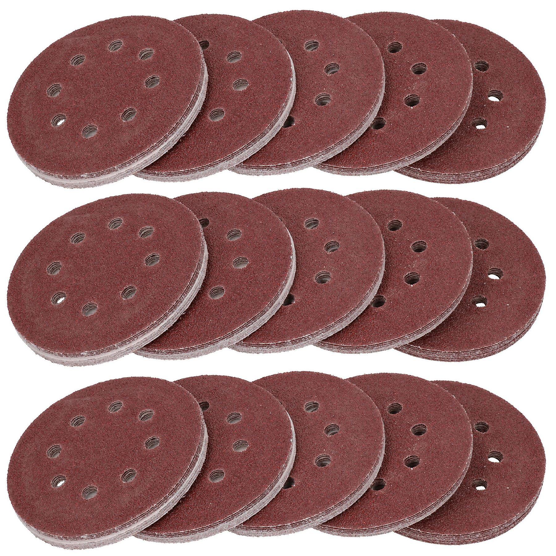 125mm Mixed Grit Hook And Loop Sanding Abrasive Discs Mixed Grit 150 Pack