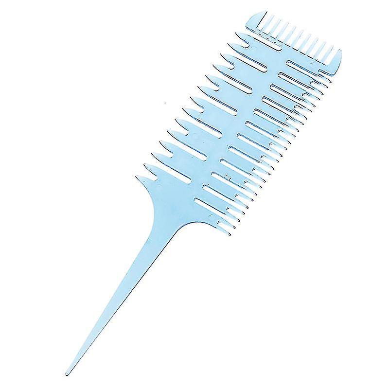 1X Hair Dyeing Comb 3-Way Sectioning Highlight Comb Professional Weave Weaving Comb Hair Dye Styling Tool For Salon Use