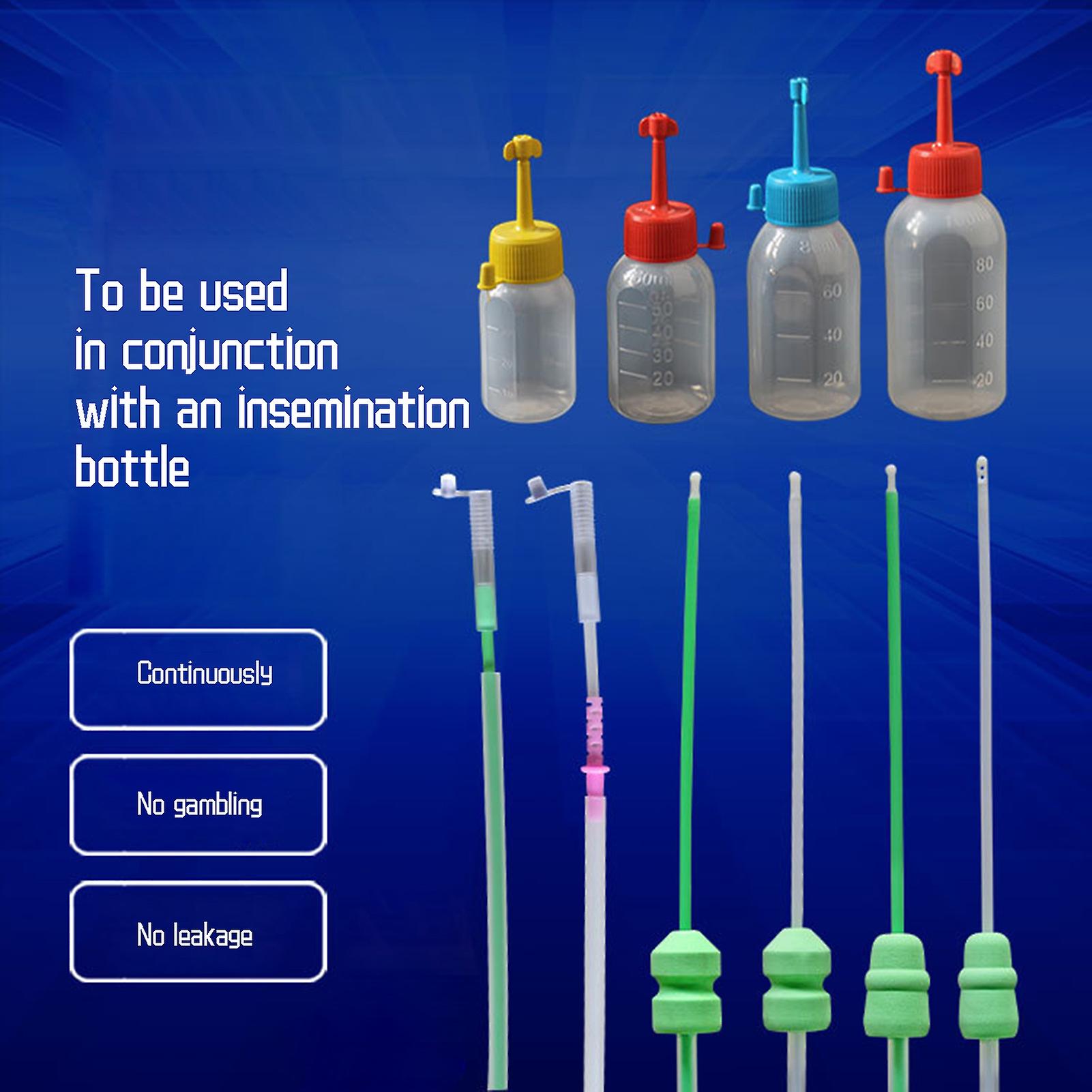 10pcs Disposable Artificial Insemination Rods Disposable Smooth Surface Breeding Tubes For Animals Pigs Stud Sows