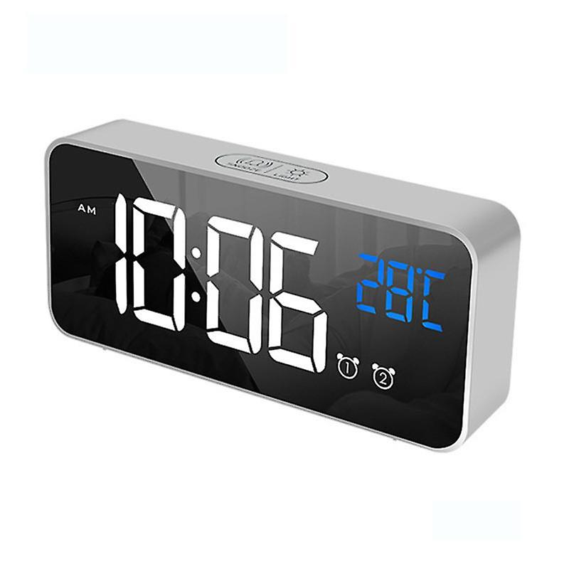 Multifunctional USB Rechargeable LED Digital Display Screen Snooze Alarm Clock