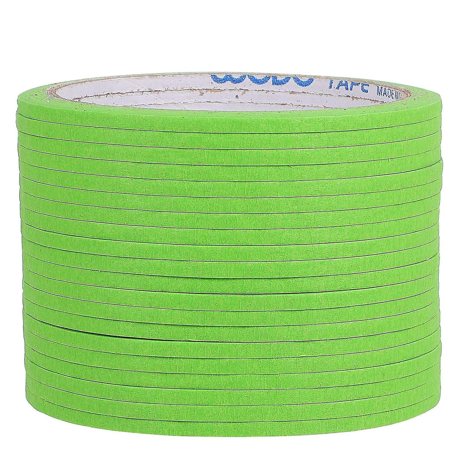 20 Rolls Paper Tapes Solid Color Adhesive Tape Clothes Making Marker Tape