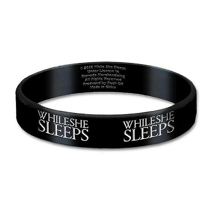 While She Sleeps Logo Silicone Wristband