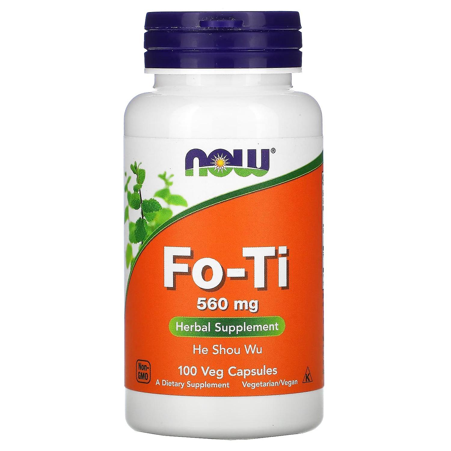 NOW Foods, Fo-Ti, He Shou Wu, 560 mg, 100 Veg Capsules