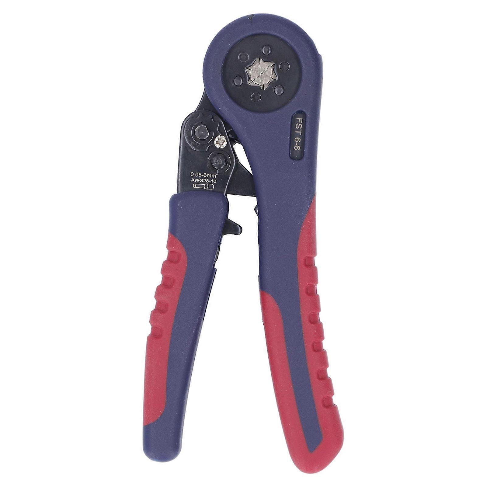Ferrule Crimping Plier Self Adjustable Ergonomic Ratchet Wire Shrinkage Hand Tool