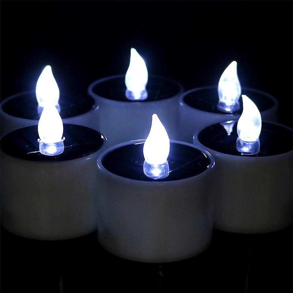 Waterproof Electric Candle Simulation Flameless Solar Powered LED Candle Light