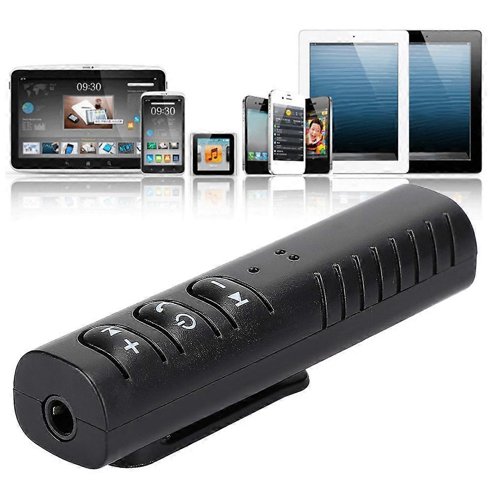 Bluetooth Audio Receiver Speaker Lavalier Clipon Headset VehicleMounted Convertor(black )