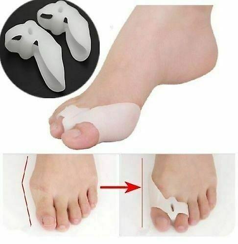 2PCS Gel Silicone Bunion Corrector Toe Protector Pad Straightener Separator