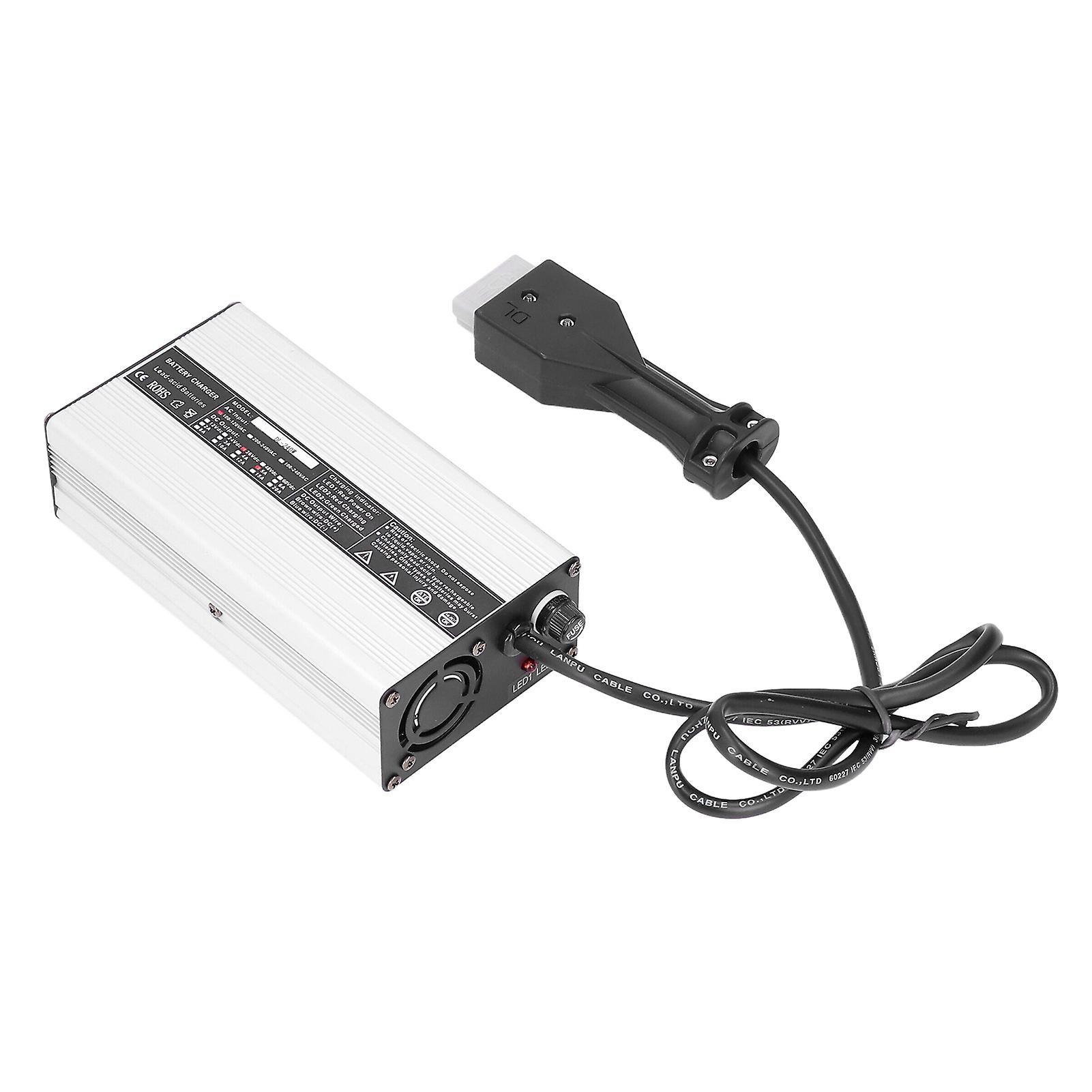 شاحن بطارية 36 فولت 5 أمبير لأندرسون 50 أمبير 110 فولت قابس أمريكي بديل محمول لعربات ماراثون EZGO / ميدالية