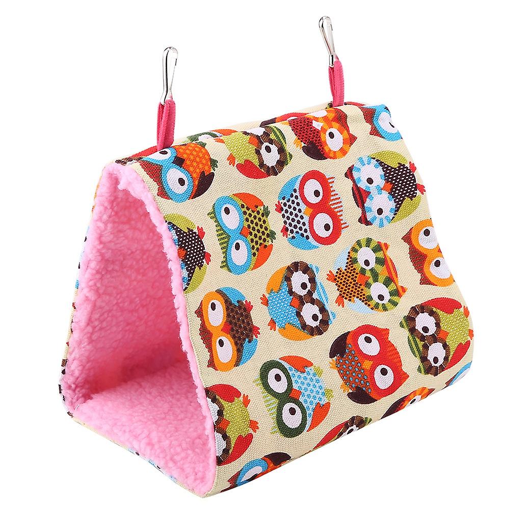 Pet Bird Hammock Cage for Parrots, Soft Warm Hanging Hut Tent Bed Cave Swing Toy, Small to Medium Size, Durable Fabric