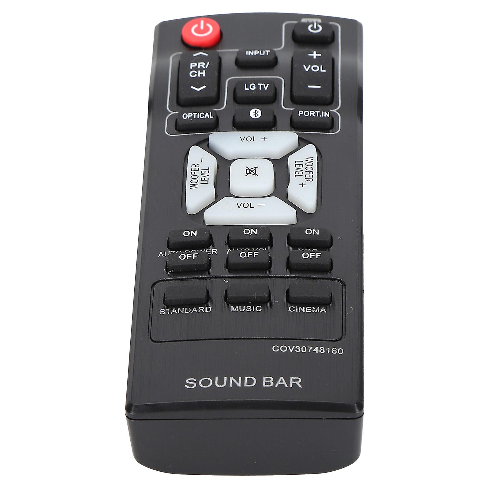 Remote Control ABS Durable Soundbar Replacement Remote Control for LG COV30748160