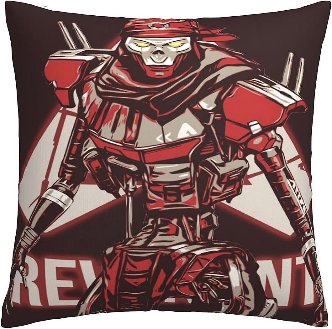 Ap_ex Leg_Endsスロー枕カバー現代の家の装飾的な正方形Soft隠しジッパークールなアニメ枕カバーリビングルームソファ寝室18x18インチワン