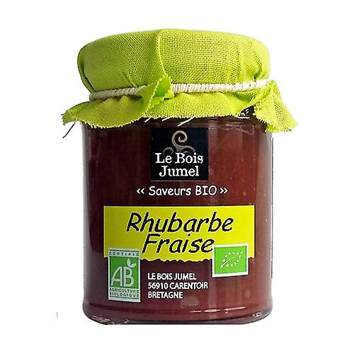 "Extra" organic strawberry rhubarb jam 120 g