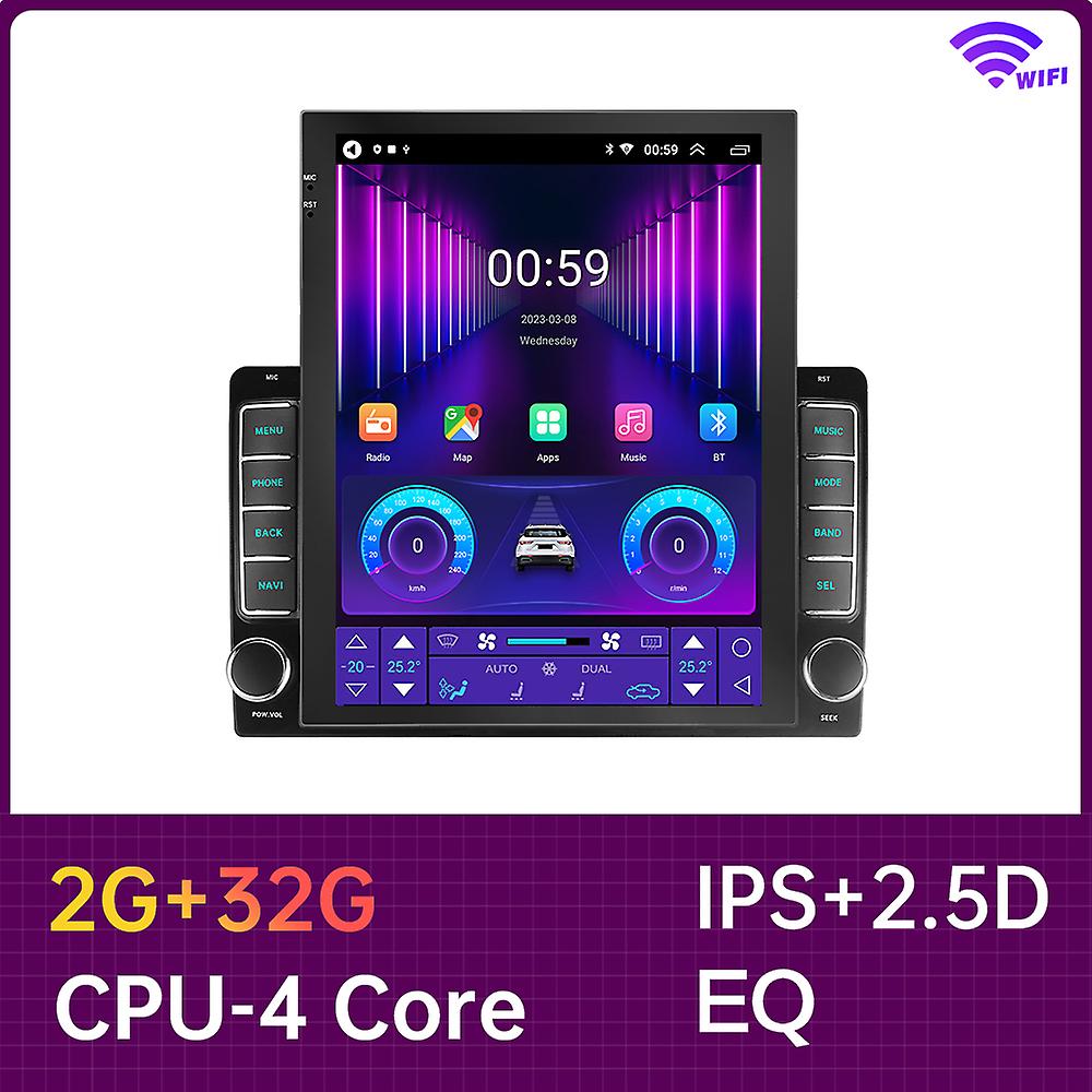 9.7" inch Android Car Radio multimedia video player IPS 8 core RAM 8G ROM 128G intelligent systems navigation GPS 2din audio