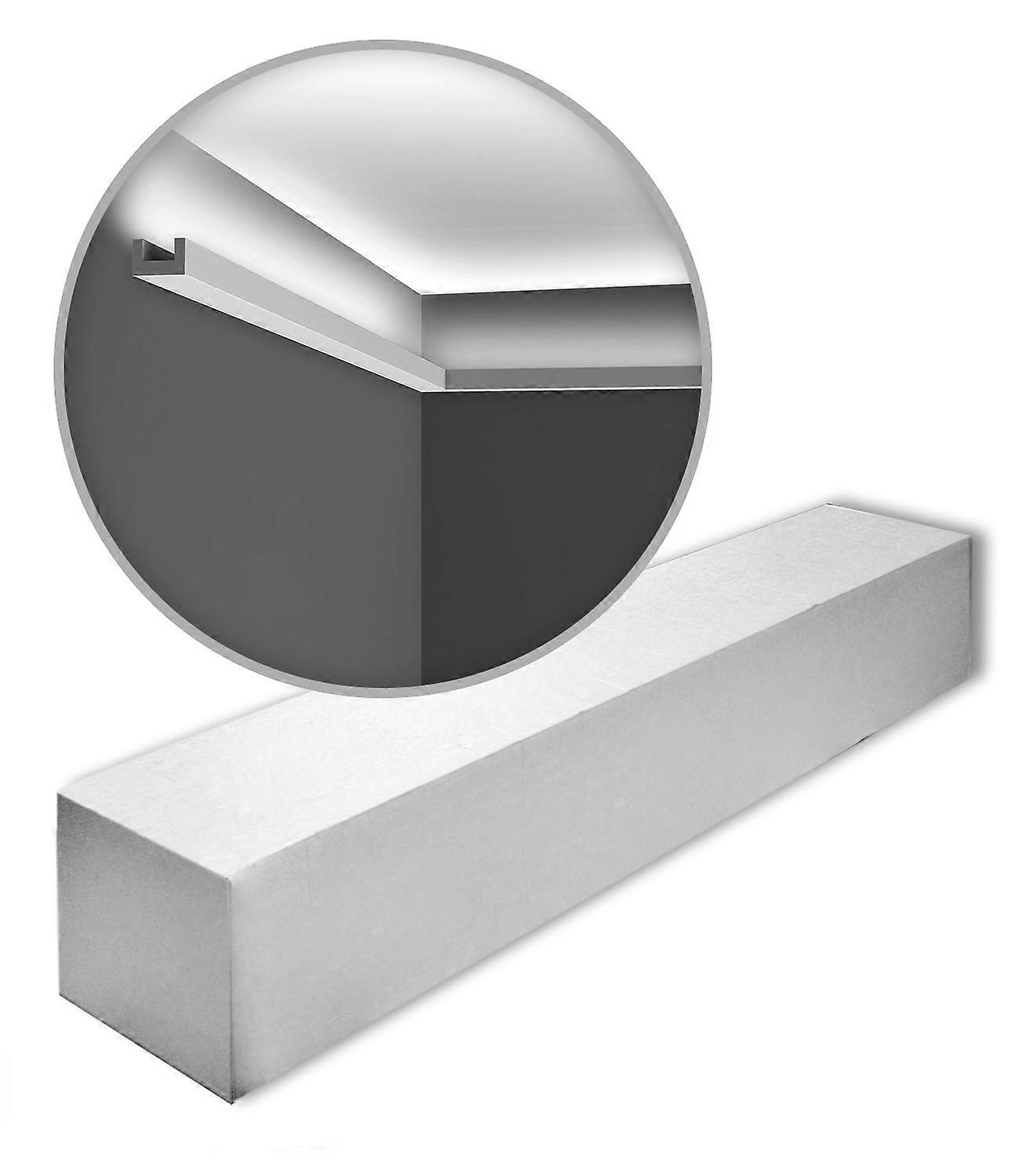 ORAC NV 8 x Eckleisten CX190-box-8 16 Meter AXXENT Duropolymer® 200 cm weiß vorgrundiert leicht, extrem formstabil, stoßfest multifunktional einsetzba