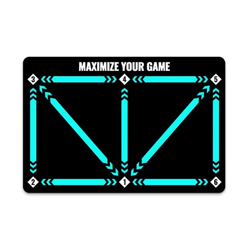 1 Pcs 40*60cm Soccer Training Mat Footsteps Training Blanket Rubber