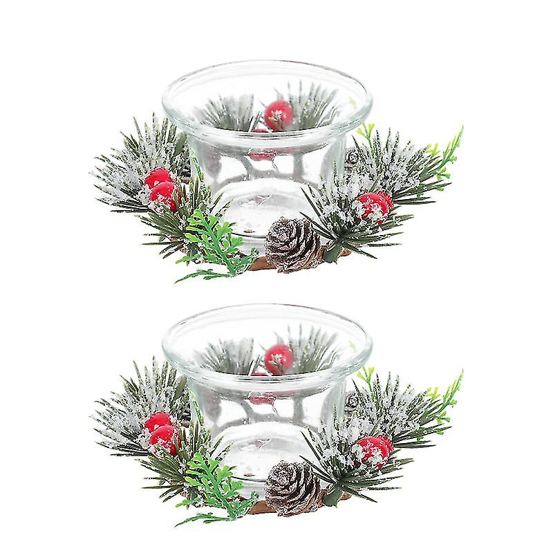 2set Xmas Candlesticks