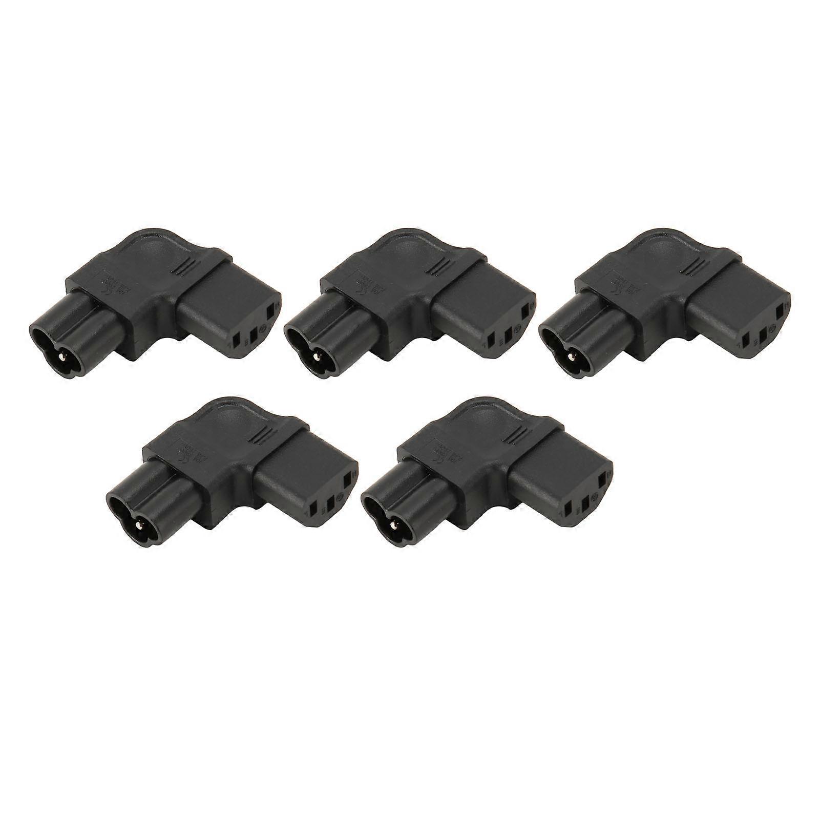 5pcs IEC320 C6 to IEC320 C7 Power Adapter 2500W Power Socket Adapter for PDU Chassis Power Supply UPS Socket
