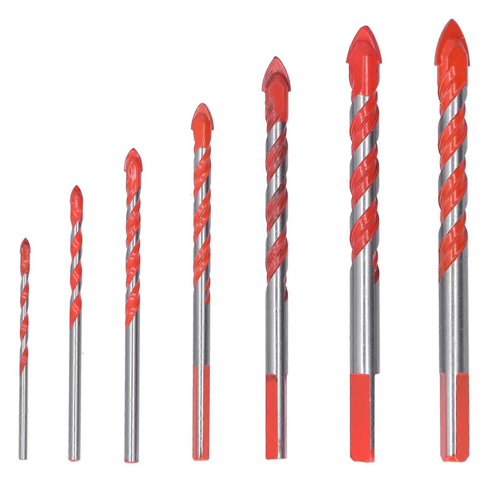 Drill Bit Set Multi Purpose Bits Accessory for Ceramic Tile Concrete Glass Drilling(7Pcs ) NO.7788