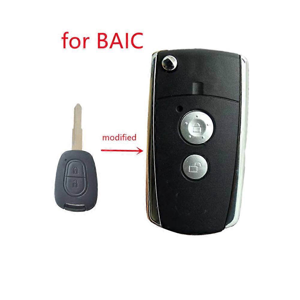 Modified 2 Buttons Remote Key Shell Casing for BAIC E130 E150 Saab Senova D20 Original Remote Key Case