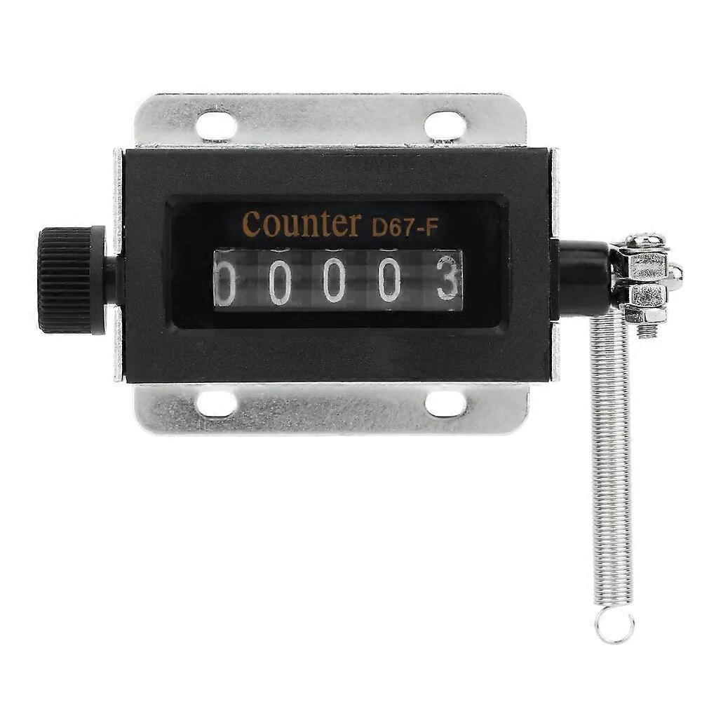 Mini Digital Counter 0-99999 5 Digit Number Hand Tally Click Timer Mechanical Resettable Manual Pull Stroke Counter D67f