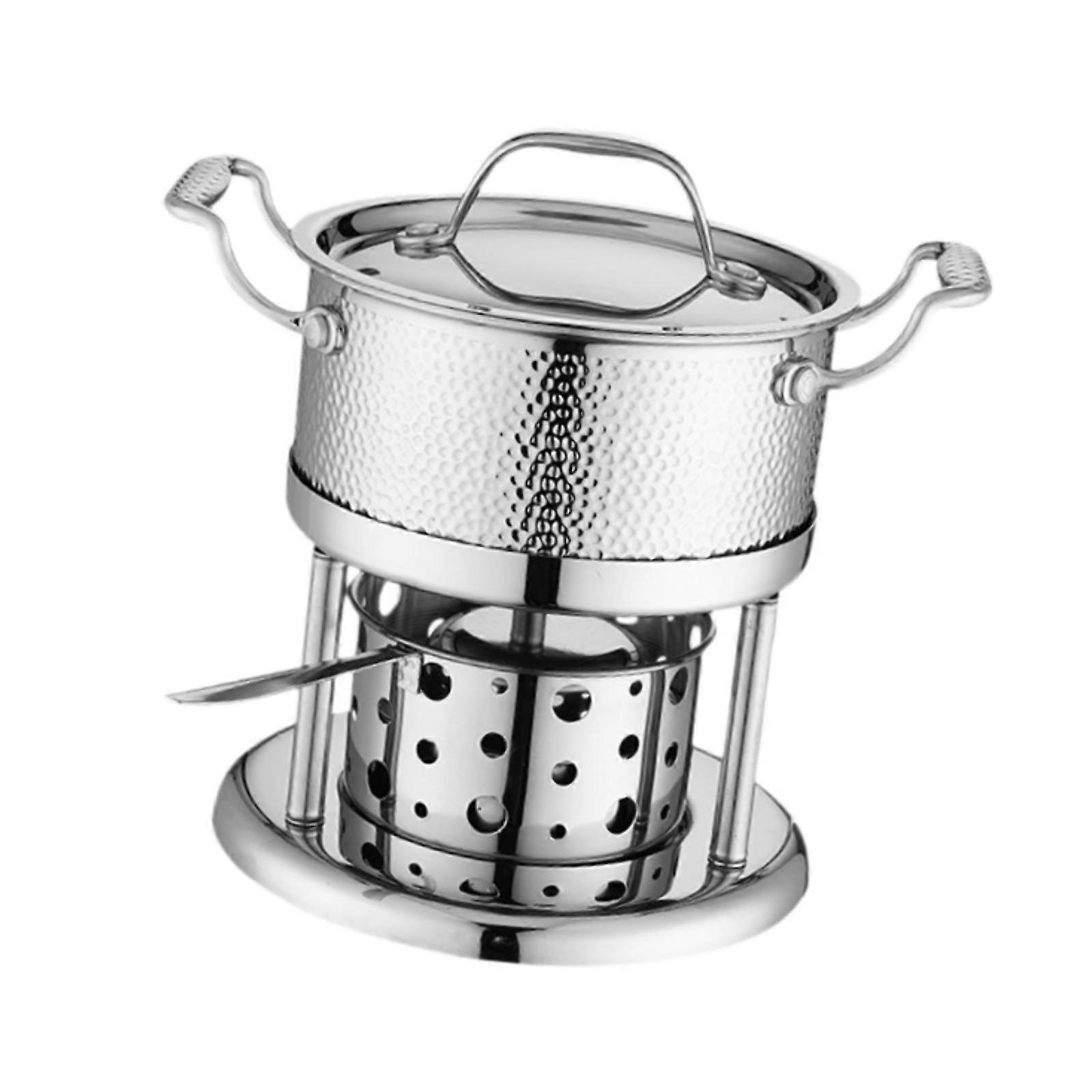 Σόμπα αλκοόλ Hot Pot από ανοξείδωτο χάλυβα Ramen Pot για BBQ Οικιακό εστιατόριο Α