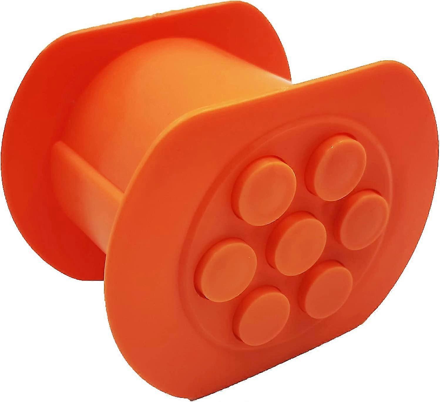 One Press Cevapcici Maker Hot Dog Maker Εγχειρίδιο λουκάνικο Maker με 7 τρύπες, Diy σπιτική ταινία κρέατος Πρέσα Meat Filler Kit Αξεσουάρ σχάρας BBQ (πορτοκαλί