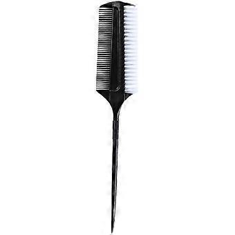 Ponytail Smoothing Brush Edge Picking Brush Smoothing Ponytail Hair Brush Split Parting Hair Brush Double Sided Comb For Ballroom Dance, Dance Competi