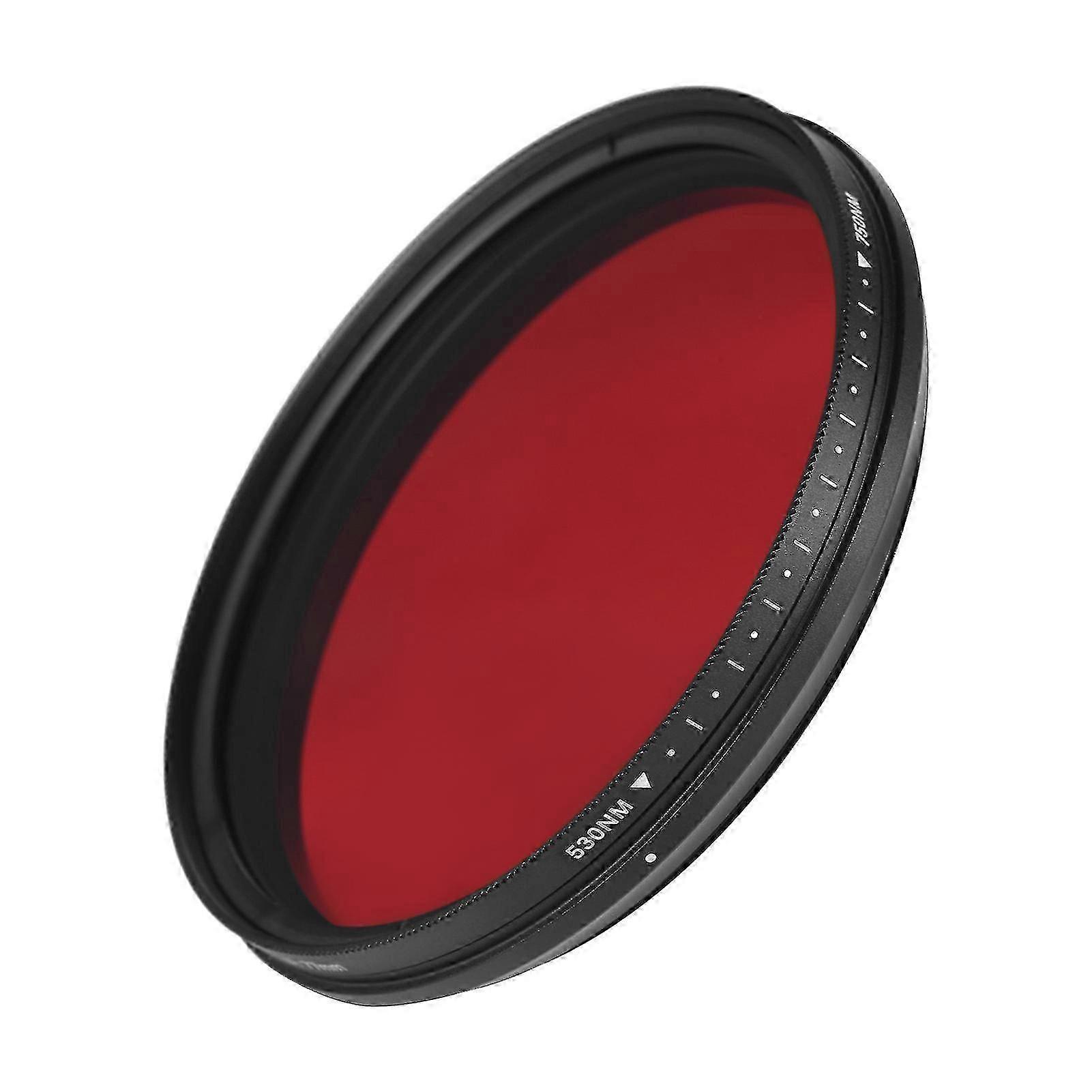 77mm Adjustable Infrared Filter Ir Pass X-ray Lens Filter Variable From 530nm To 750nm Compatible With Canon Nikon Sony Dslr Camera