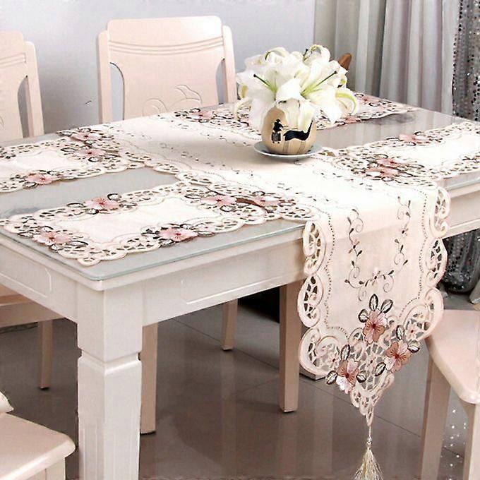 Flower Table Runner Table Mat Tablecloth Wedding Party Home Decorative - 40*200cm