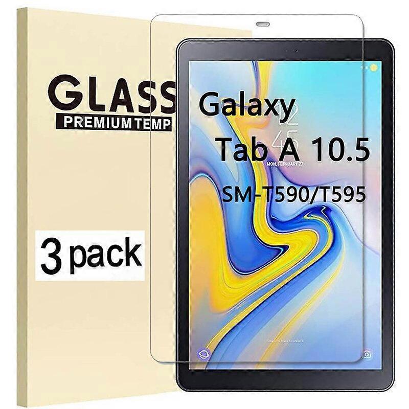(3 Pack) Tempered Glass For Samsung Galaxy Tab A 10.5 2018 SM-T590 SM-T595 T590 T595 Anti-Scratch Tablet Screen Protector Film Screen Protectors