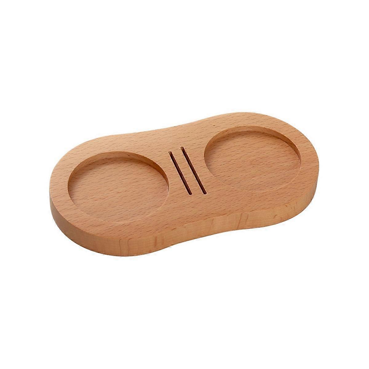 Wood Coffee Filter Tamper Holder Wooden Espresso Tamper Mat Stand Tamper Station Wooden Base Espresso Tamper Mat A