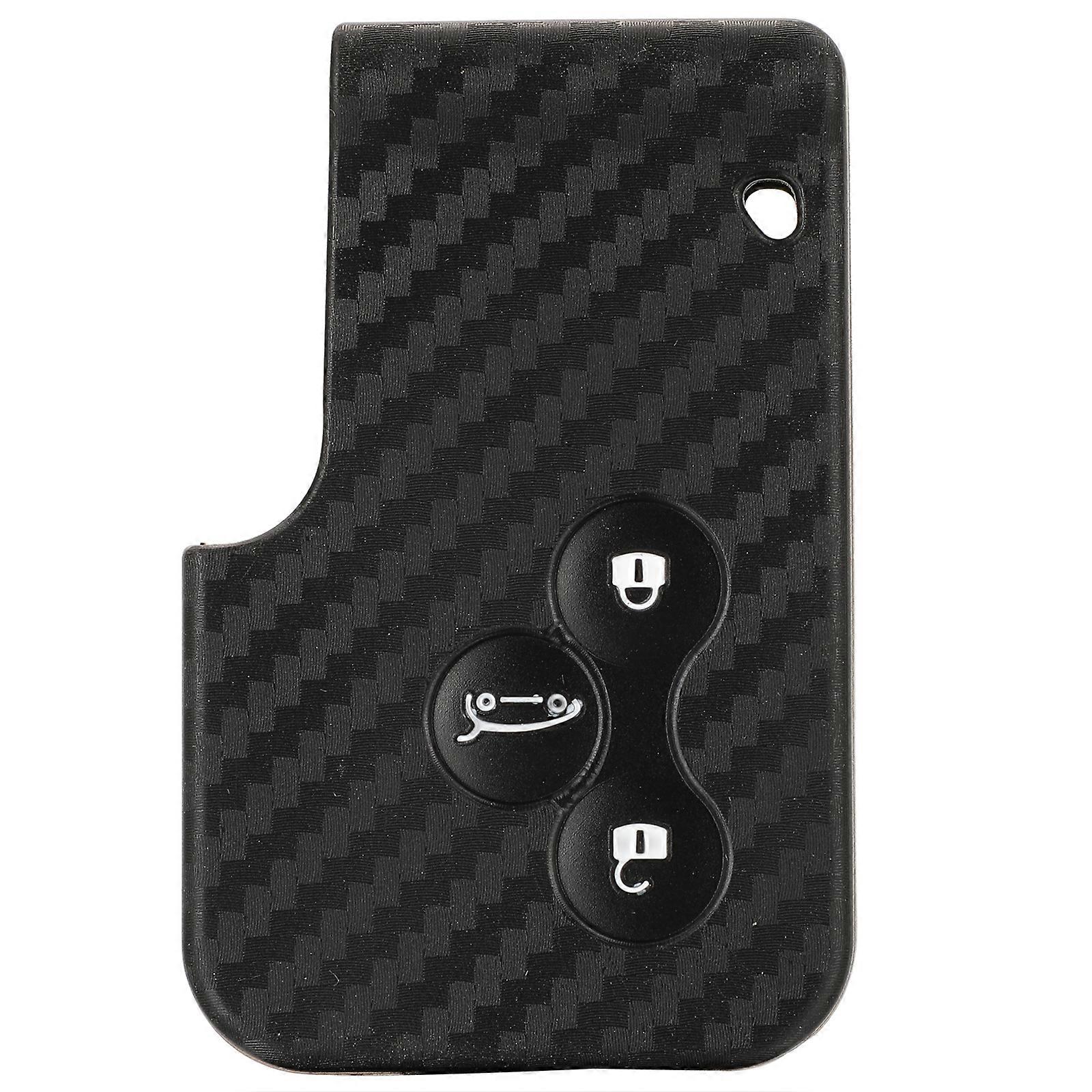 jingyuqin Carbon Men Car Key Bag Case For Renault Kadjar Captur Clio Megane 2 3 4 RS Koleos Logan Scenic Card Case Keychain JOHX
